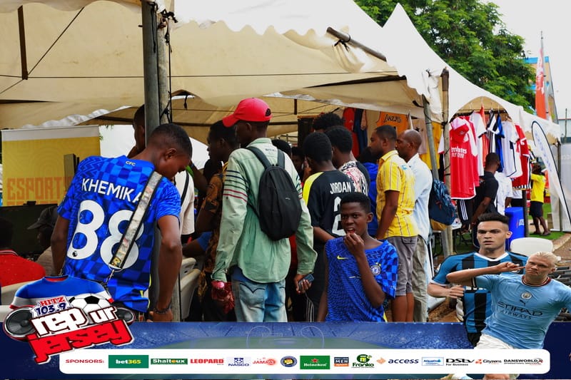 Photos: Hitz FM 'Rep Ur Jersey' underway at Aviation Social Centre