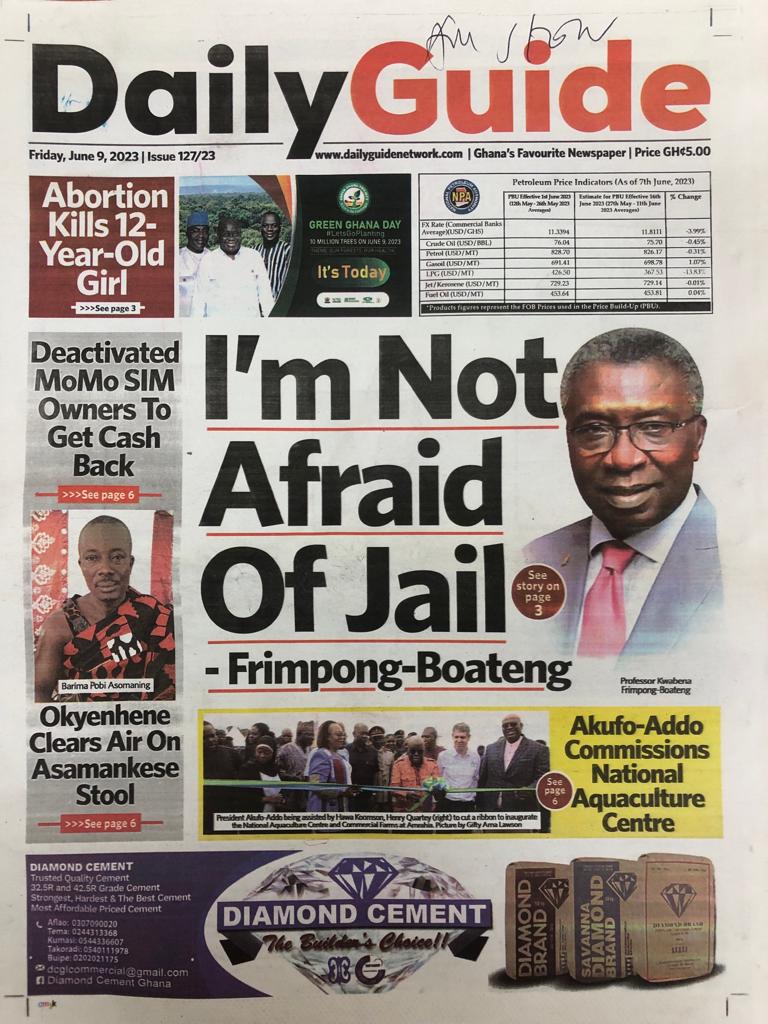 Today’s front pages: Friday, June 9, 2023 Today’s front pages: Friday, June 9, 2023