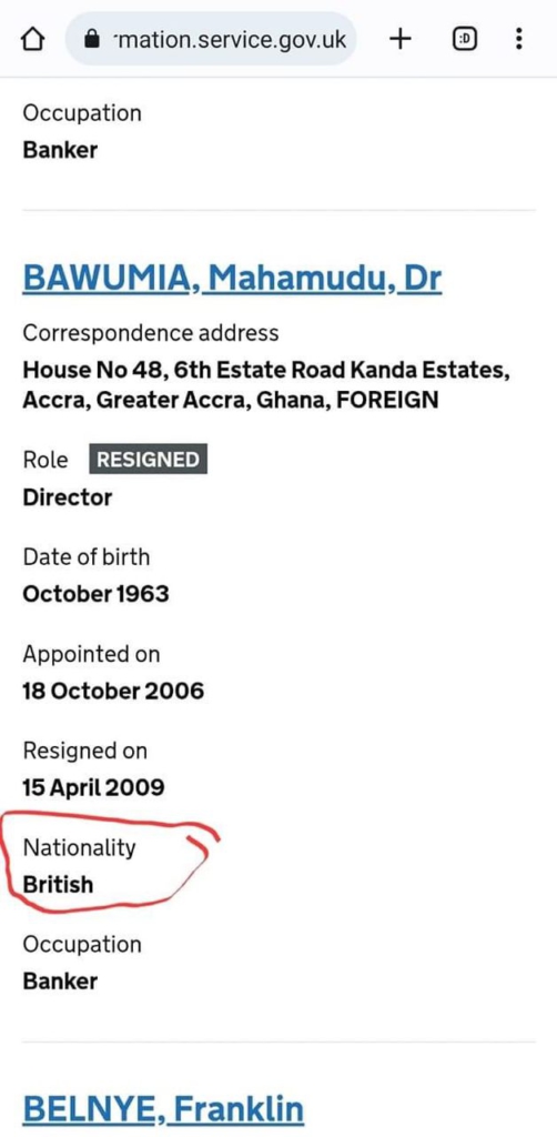 Bawumia does not hold British citizenship - Gideon Boako Bawumia does not hold British citizenship - Gideon Boako