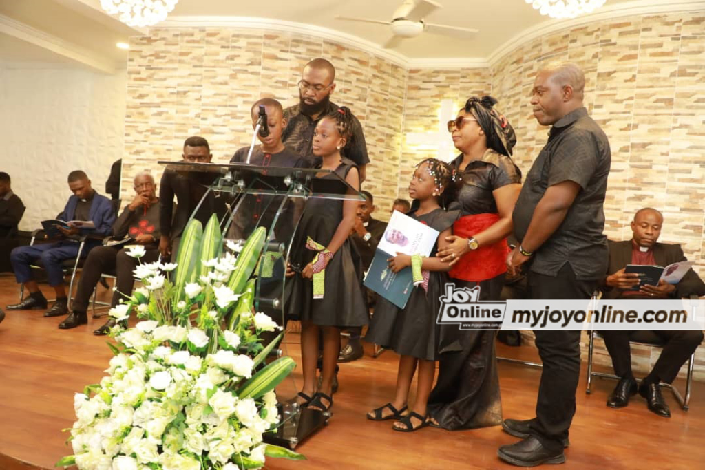 Photos from burial service of The Multimedia Group's Lead Camera Technician, Modestus Zame