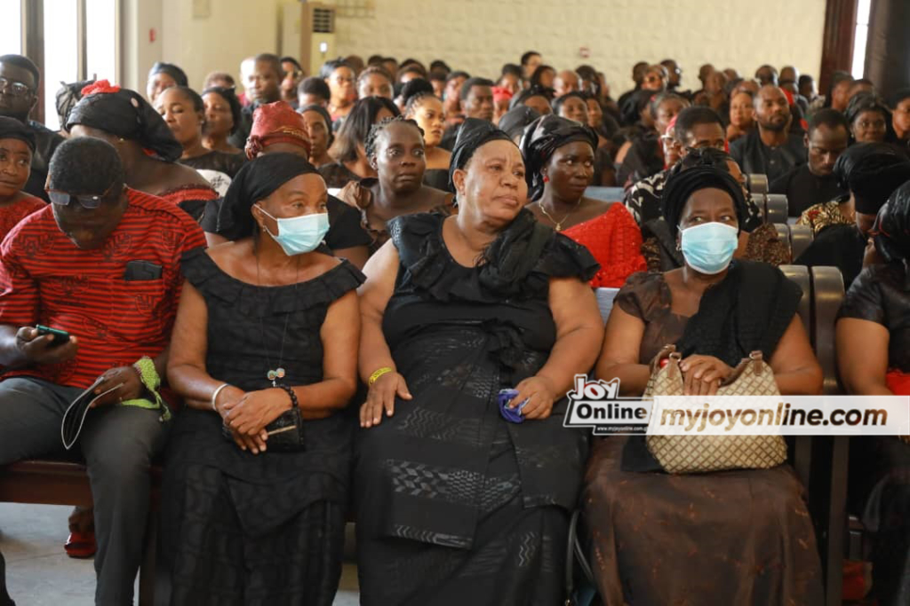 Photos from burial service of The Multimedia Group's Lead Camera Technician, Modestus Zame