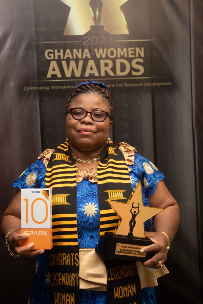 UHAS Vice Chancellor Prof. Lydia Aziato honored as 'Legendary Woman of the Year'