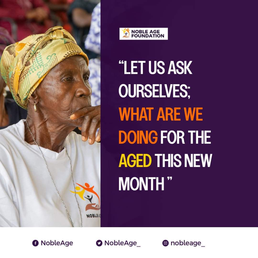 Help care for the aged in the society - Noble Age Foundation