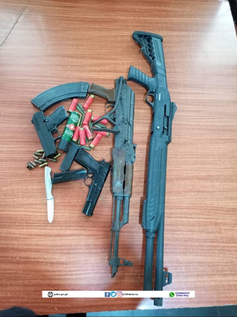 5 dead, 4 weapons retrieved in anti-robbery and landguard operation at Bortianor - Police