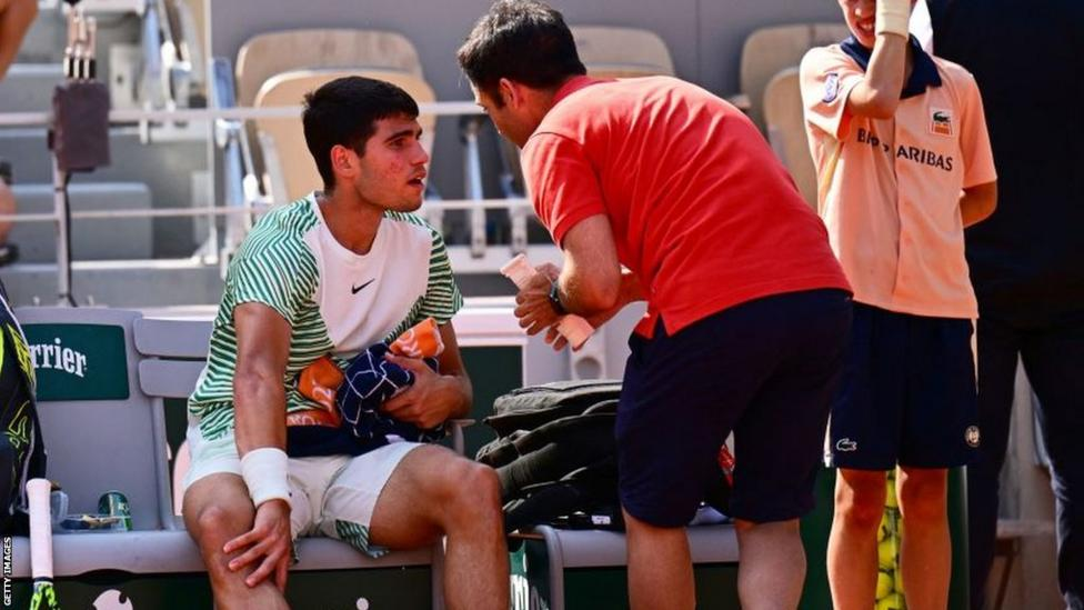 French Open 2023: Novak Djokovic through to final after Carlos Alcaraz injury