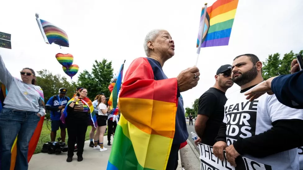 Parents clash in Pride protest at US primary school