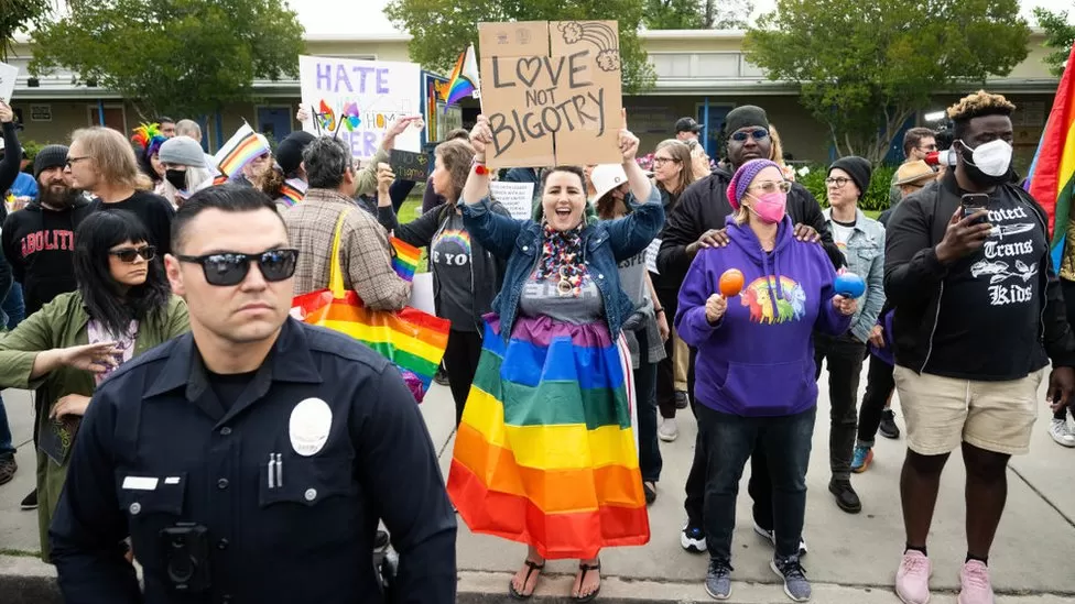 Parents clash in Pride protest at US primary school