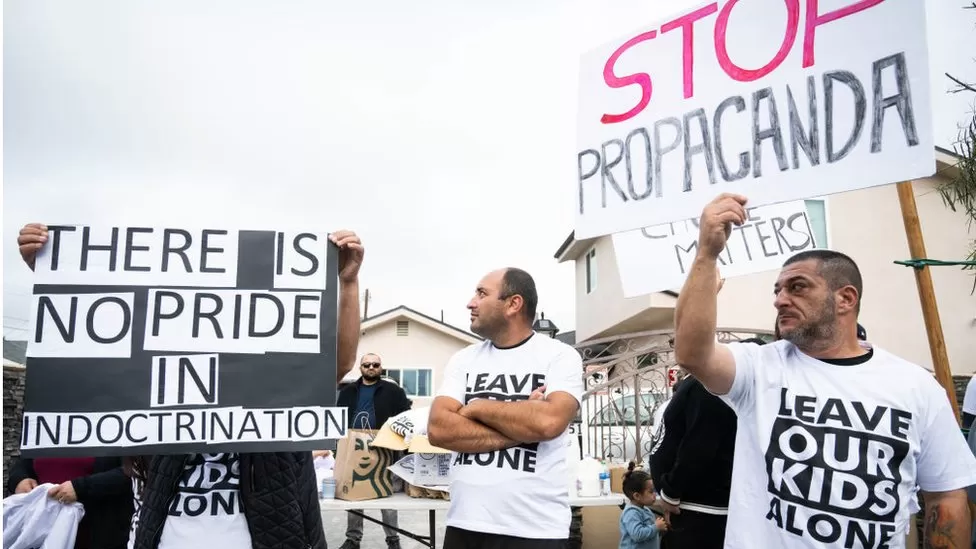 Parents clash in Pride protest at US primary school