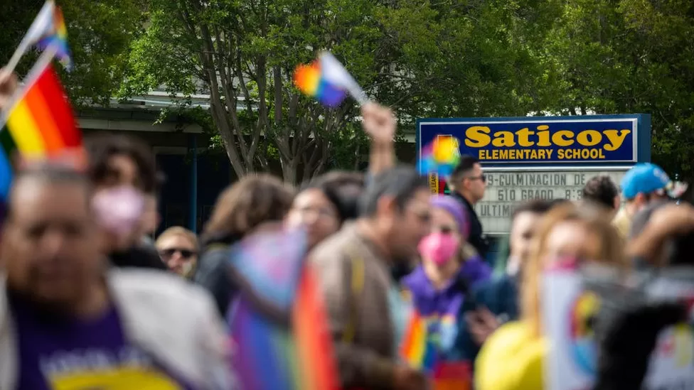 Parents clash in Pride protest at US primary school