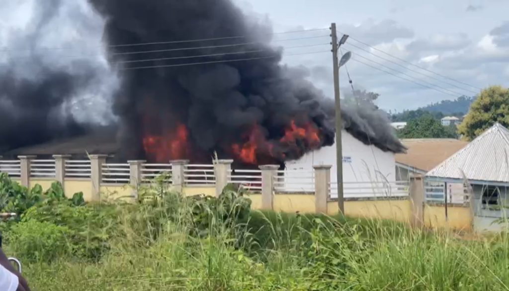 Fire outbreak at Bibiani College of Health leaves 186 students affected - Vimarsana News