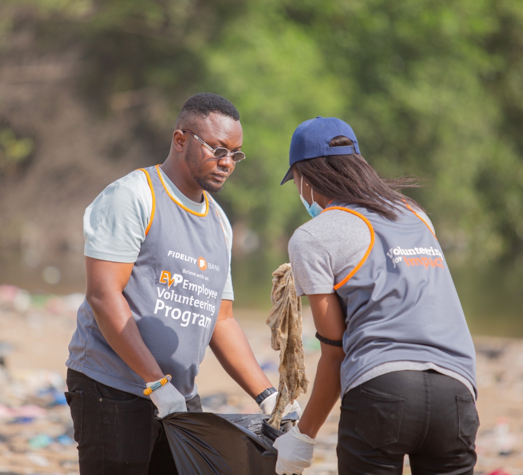 Fidelity Bank commits to sustainability with beach clean-up exercise to mark World Clean-up Day