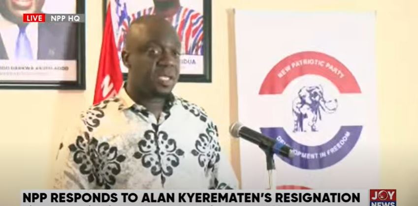 Alan's resignation was premeditated and irrevocable - NPP