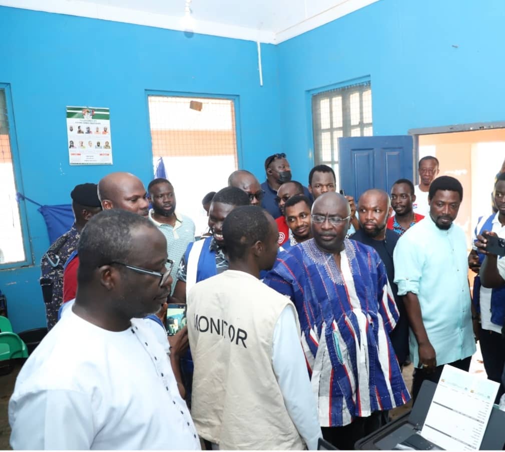 Dr Bawumia visits Enchi voter registration centre