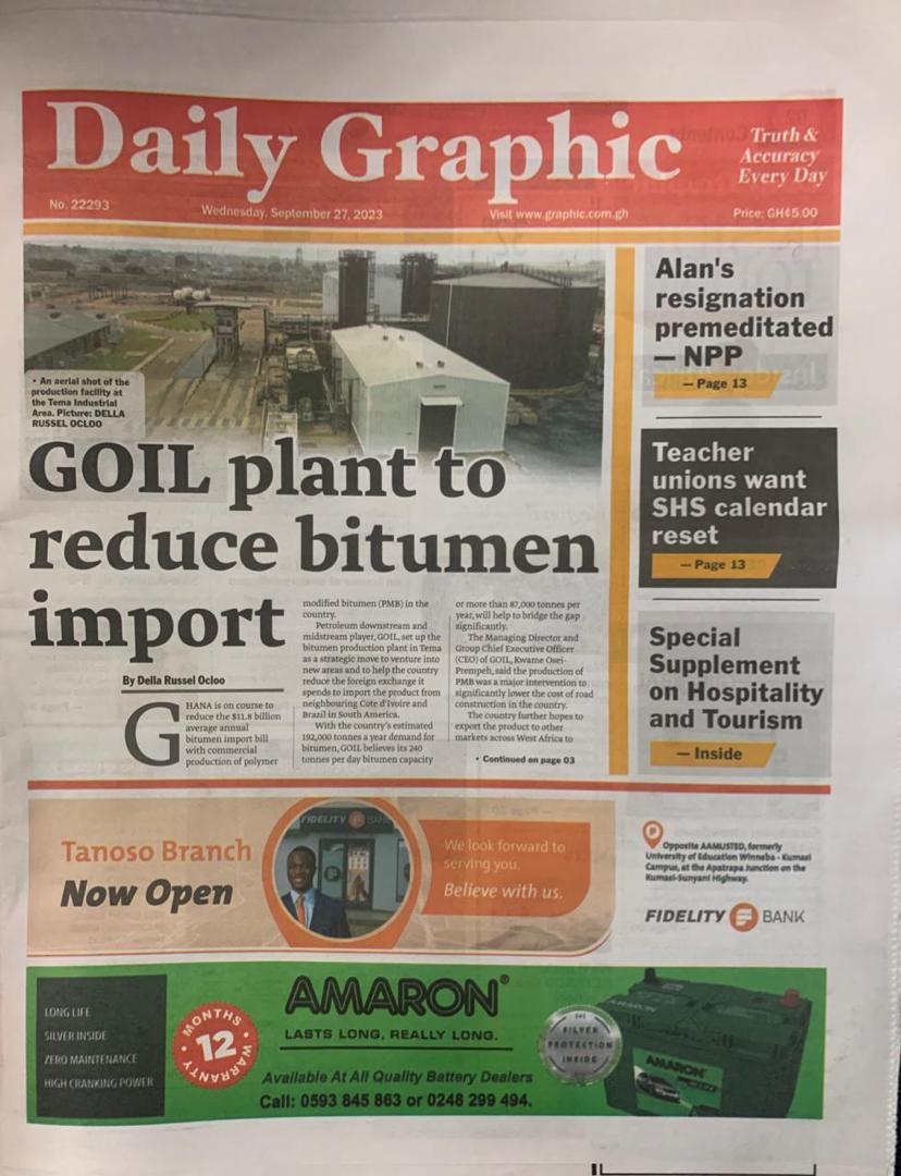 Today’s front pages: Wednesday, September 27, 2023