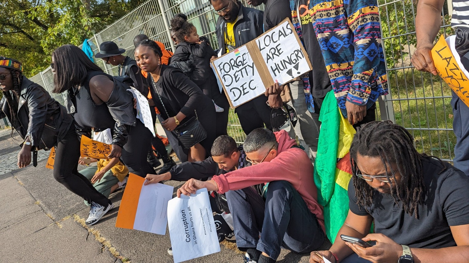 Ghanaians take #OccupyJulorbiHouse demonstration to Germany 2 WhatsApp Image 2023 09 30 at 14.43.41