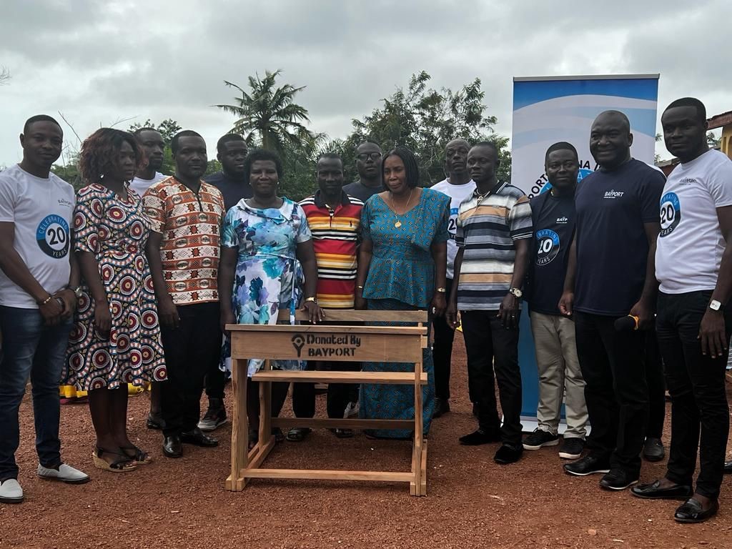 Bayport donates 200 dual desks and enhances two basic schools