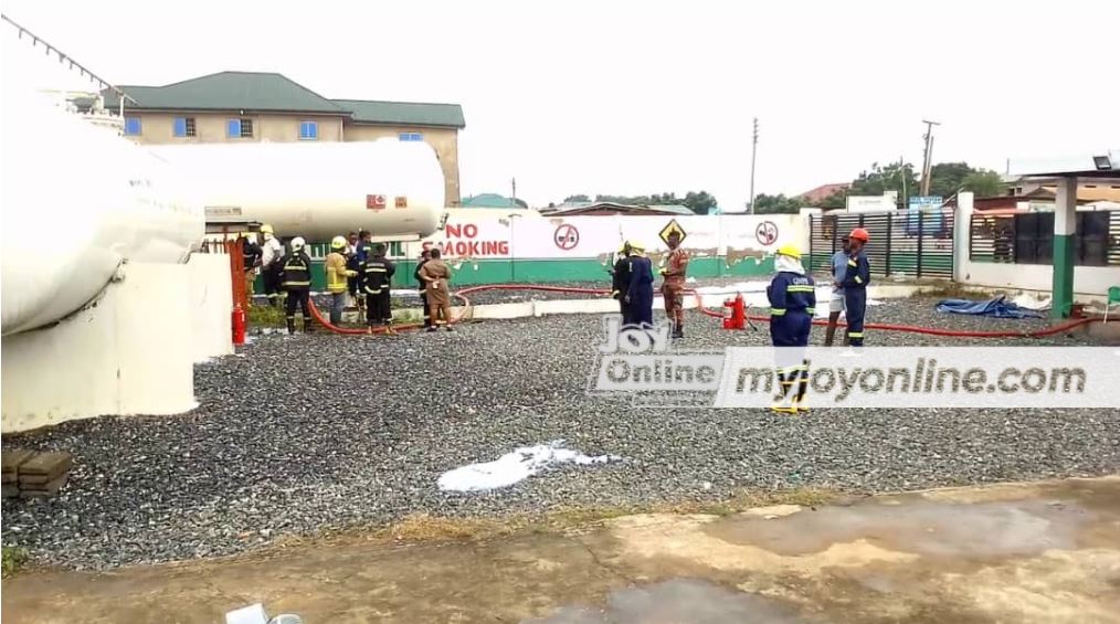 One injured in gas station fire at Katamanso