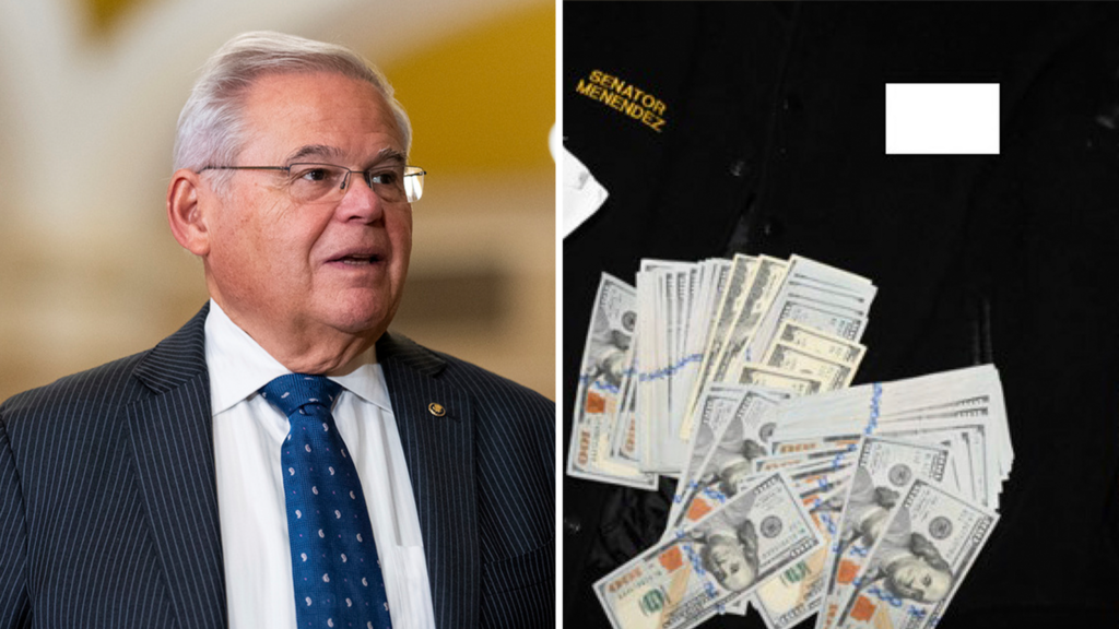 US senator Bob Menendez charged with bribery after wads of cash and gold bars found at home