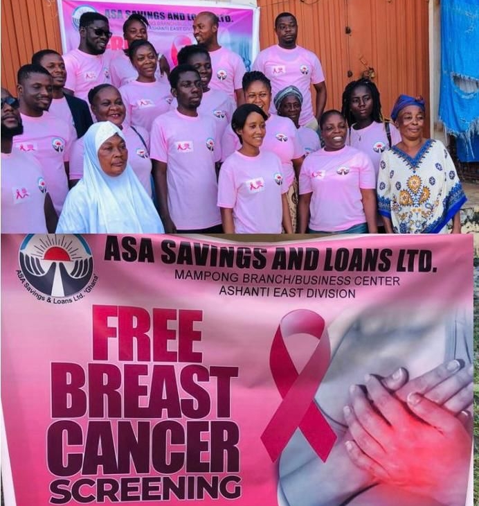 ASA Savings and Loans holds free breast cancer screening at Asante-Mampong - Vimarsana News
