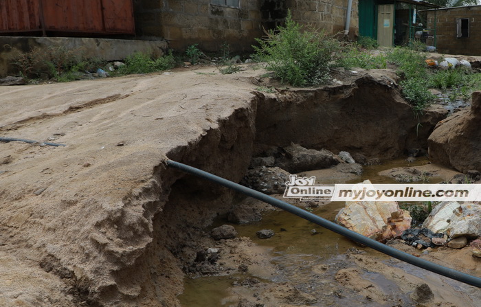 Climate Change: Parts of Ngleshie Amanfro experiencing severe land erosion