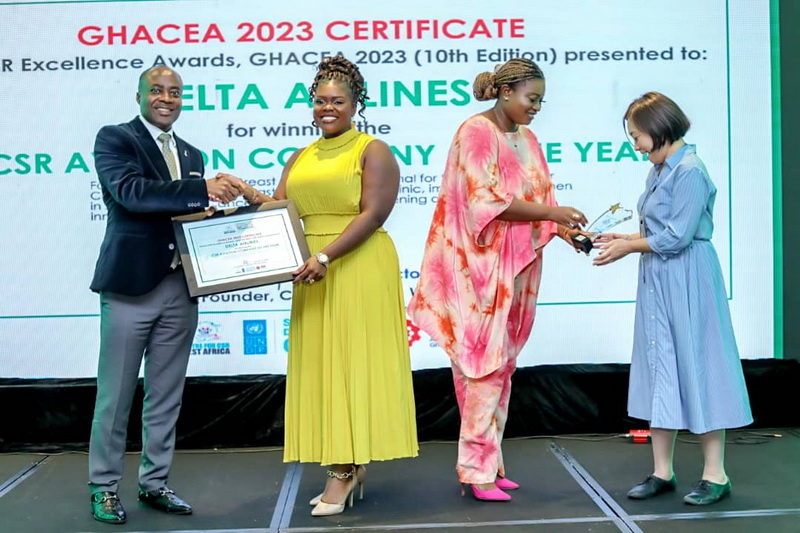 Delta Air Lines wins CSR Excellence Award in Ghana