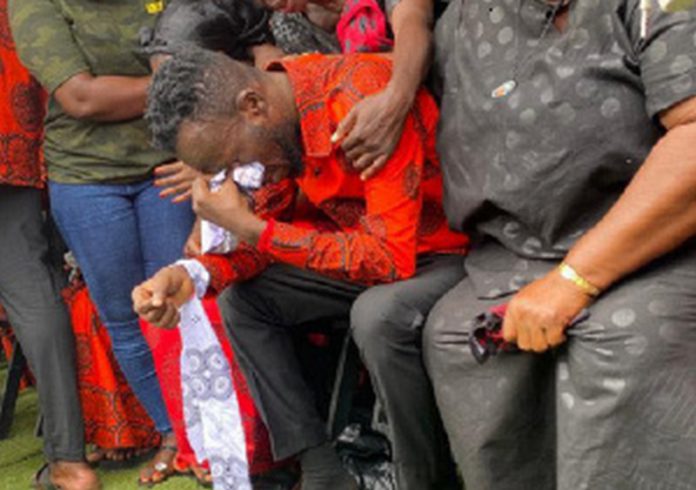 Akwaboah at fathers funeral