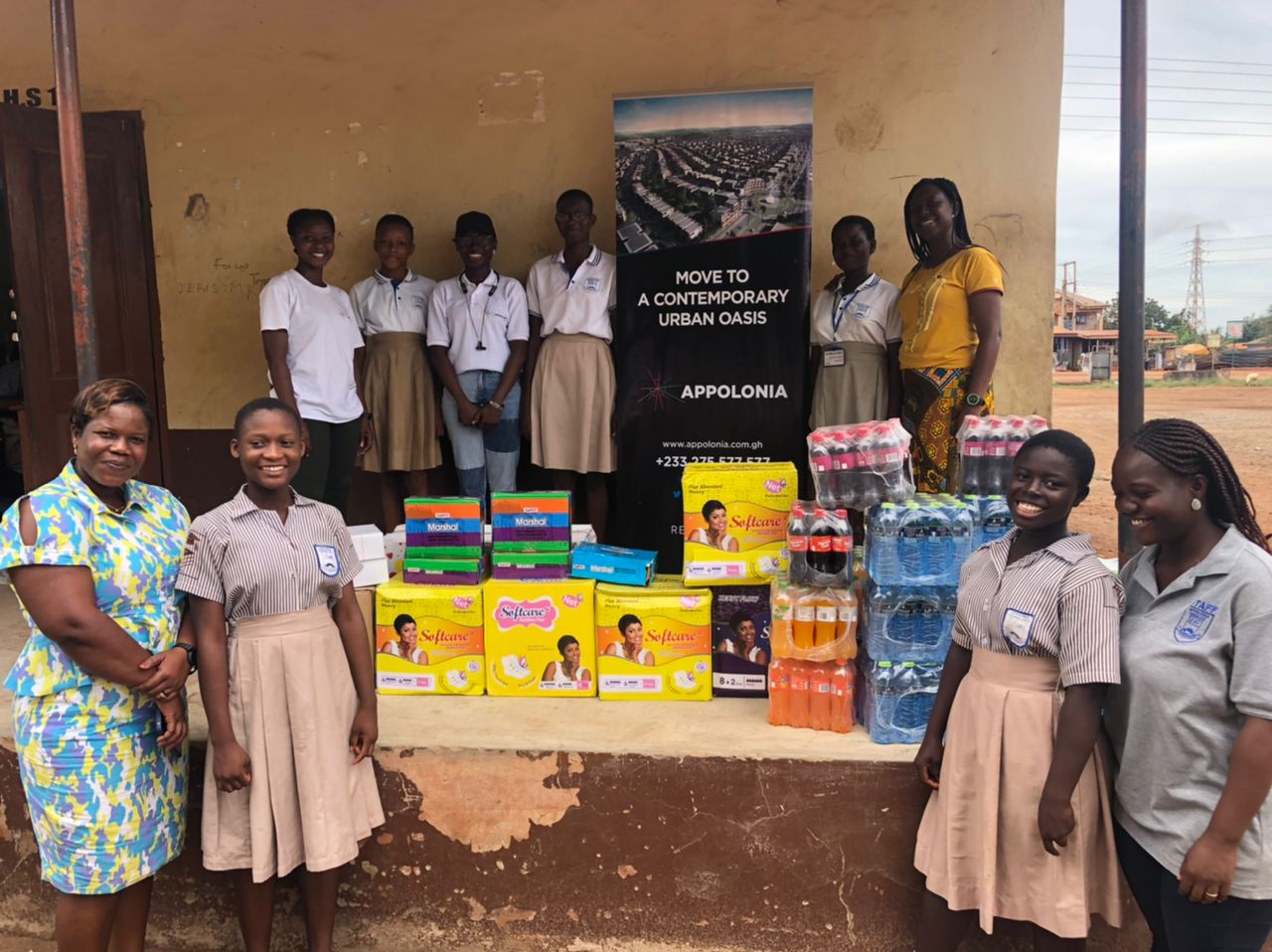 Appolonia City women support JHS girls