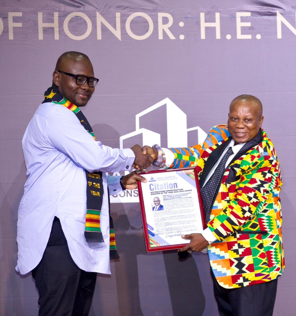 Asenso-Boakye named Ghana's Best Minister for Infrastructure Development in 2023