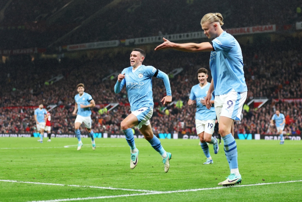 Haaland and Foden score as Man City beat Man United 2 Haaland and Foden