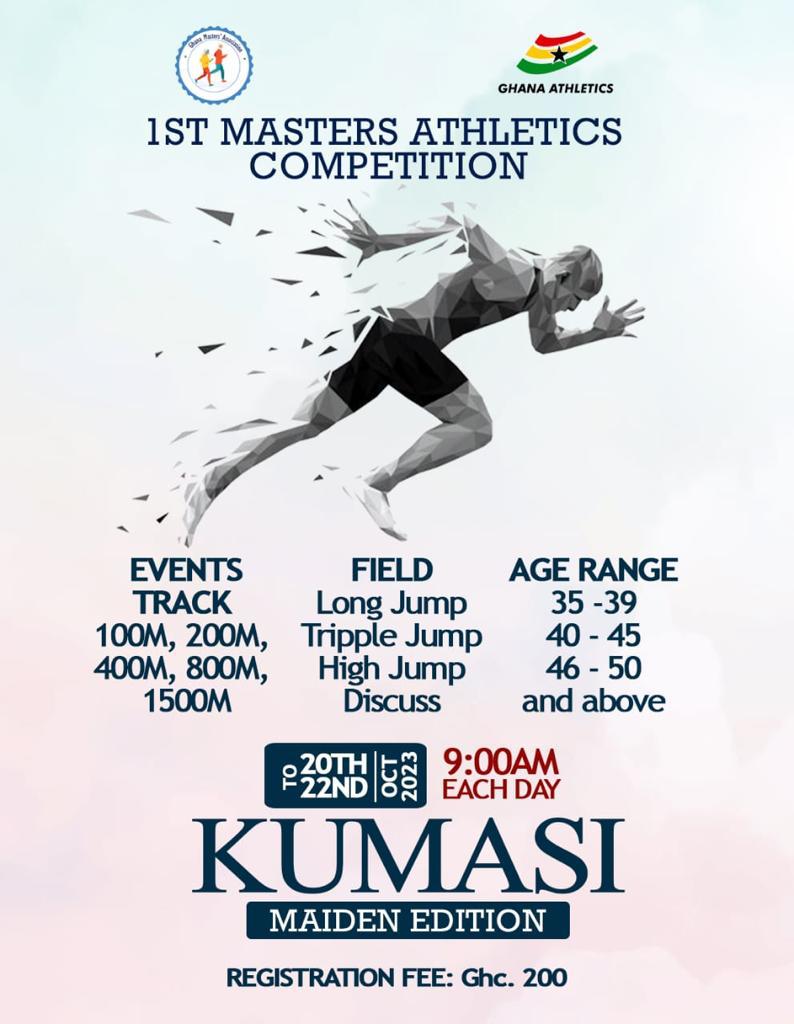 Ghana Athletics to organise 1st Master’s Athletics competition 2 IMG 20231009 WA0001