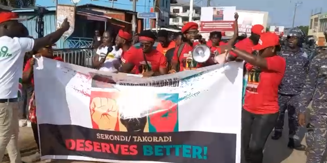 Sekondi-Takoradi residents demand improved roads and better governance in protest 2 IMG 8562