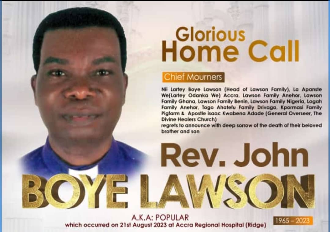 Rev John Boye Lawson
