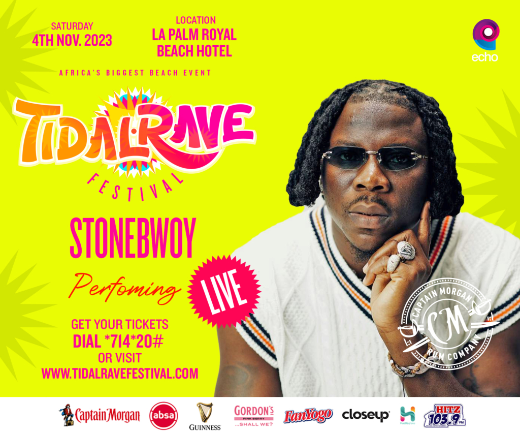 Sarkodie, Samini, Stonebwoy and more to perform at 10th edition of Tidal Rave Festival