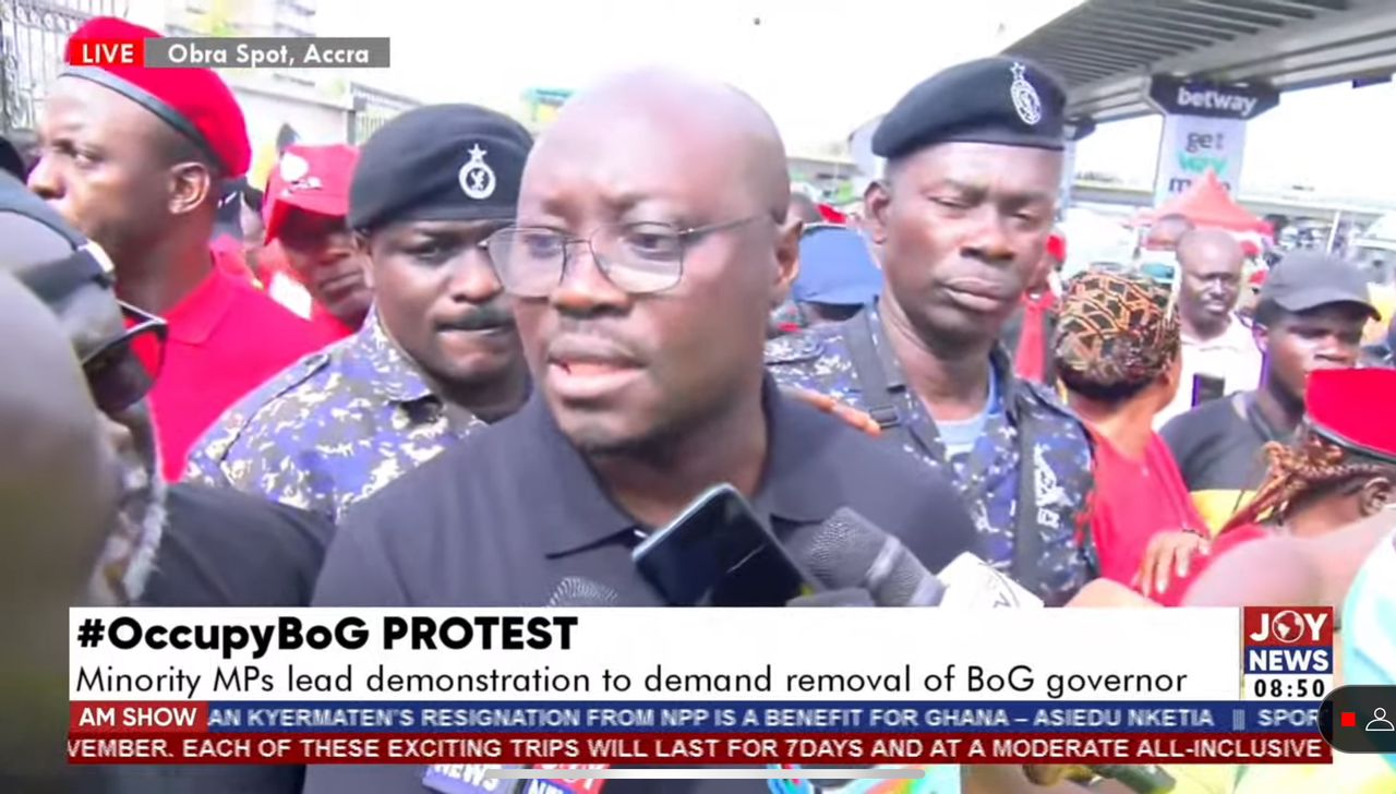 #OccupyBoG: Ernest Addison must receive petition himself, no one else - Ato Forson warns - Vimarsana News