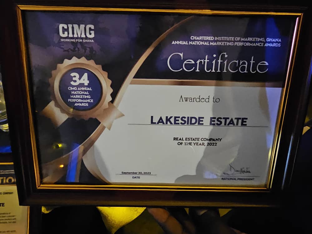 CIMG Awards: Lakeside Estate wins “Real Estate Company of the Year” for 3rd time running   