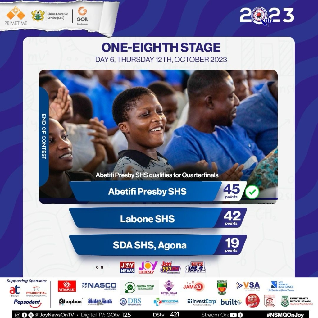 NSMQ 2023: Prempeh College, St James Sem, Opoku Ware and all schools that won on day 2 of one-eighth