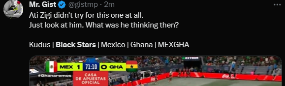 'I’m short of words' - Ghanaians react to Black Stars performance in defeat against Mexico