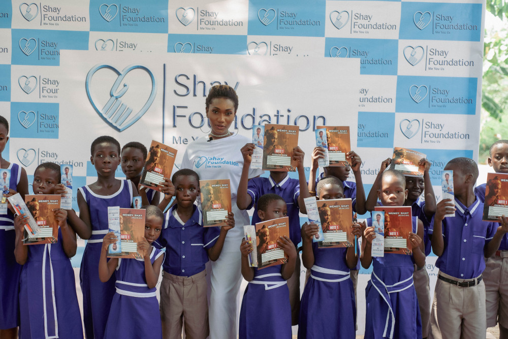 Wendy Shay's 'Shay Foundation' donates to Weija Presby School - Vimarsana News