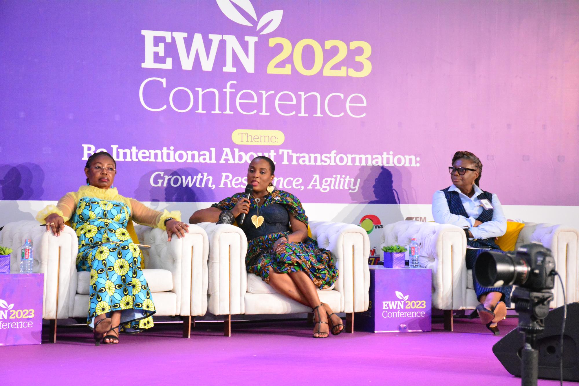 ‘Create opportunities for young girls and women in STEM’ – Antoinette Kwofie, MTN Ghana CFO 2 Antoinette Kwofie Chief Finance Officer Middle speaking at the Executive Womens Network EWN Conference