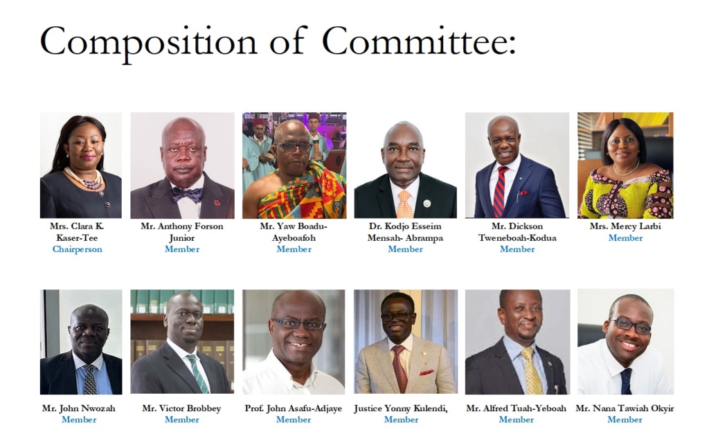 Composition of Members of Review Committee