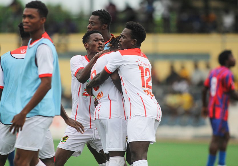 Ghana PL 2023/24: Kotoko come from behind to beat Legon Cities; Hearts draw against Chelsea 2 Kotoko