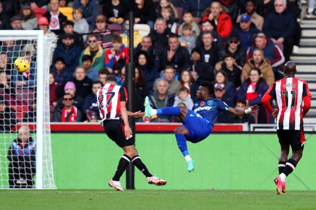Mohammed Kudus scores again for West Ham in league game against Brentford 2 Kudus