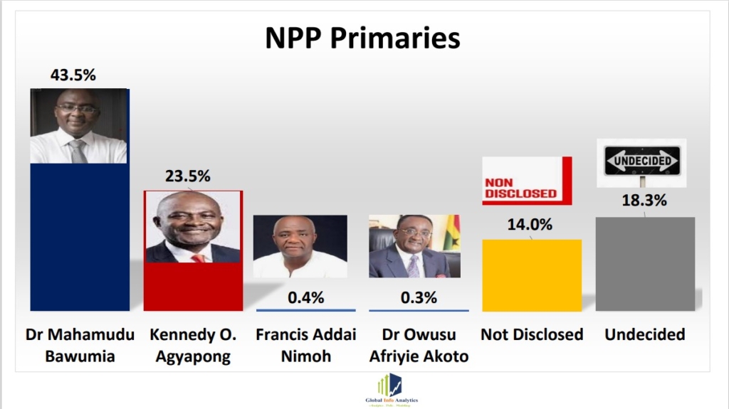 NPP Flagbearer Race: The case of 2 polls, 2 frontrunners and 2 no-hopers