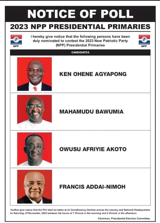 NPP Flagbearer Race: The case of 2 polls, 2 frontrunners and 2 no-hopers