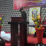 A scene during the robbery and abduction as captured on video