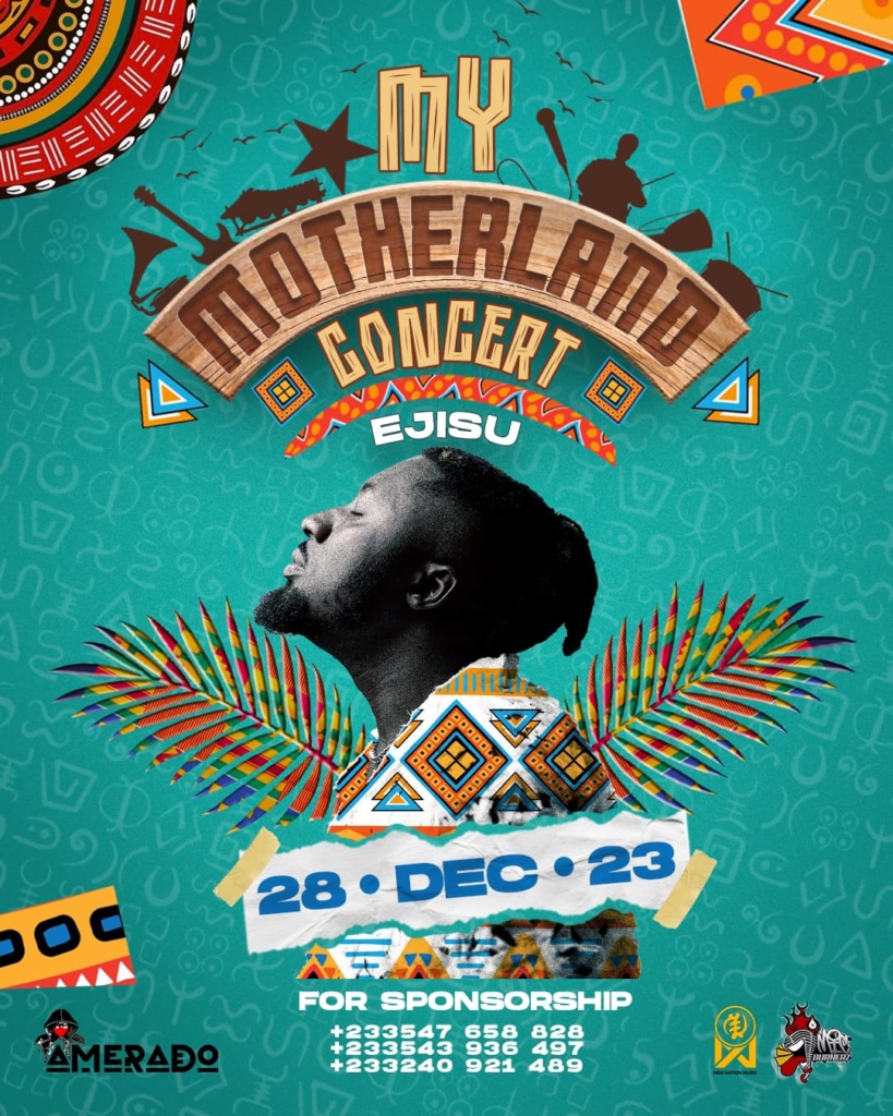 Amerado to host 'My Motherland Concert' on December 28 at Ejisu