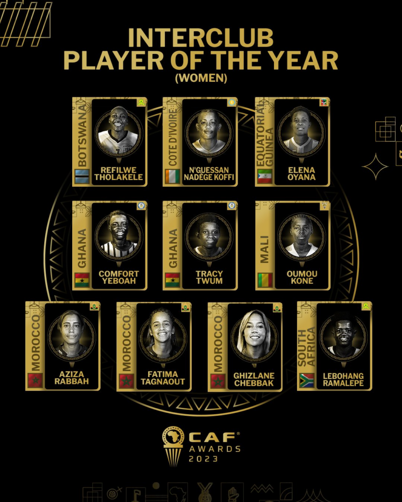 CAF Awards 2023: Ampem Darkoa's Tracey Twum, Comfort Yeboah shortlisted for Interclub Player of the Year