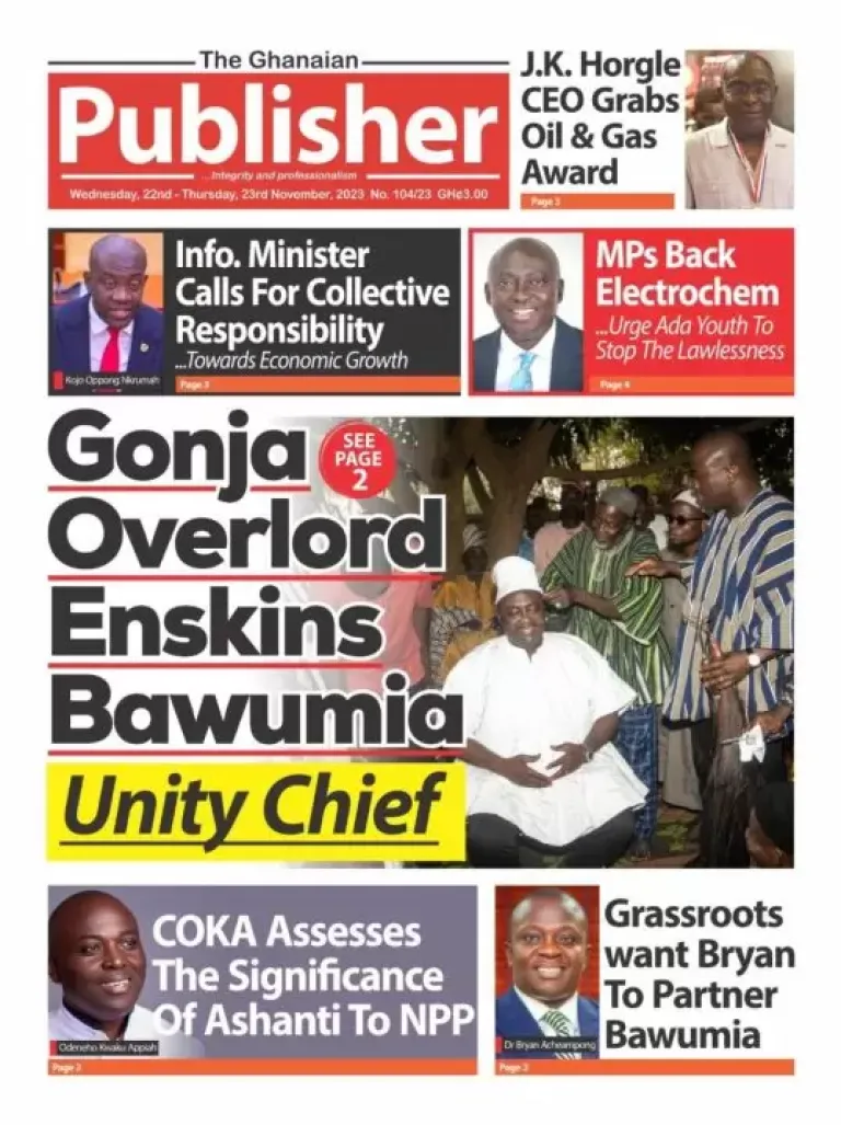 Today S Front Pages Wednesday November 22 2023 Myjoyonline