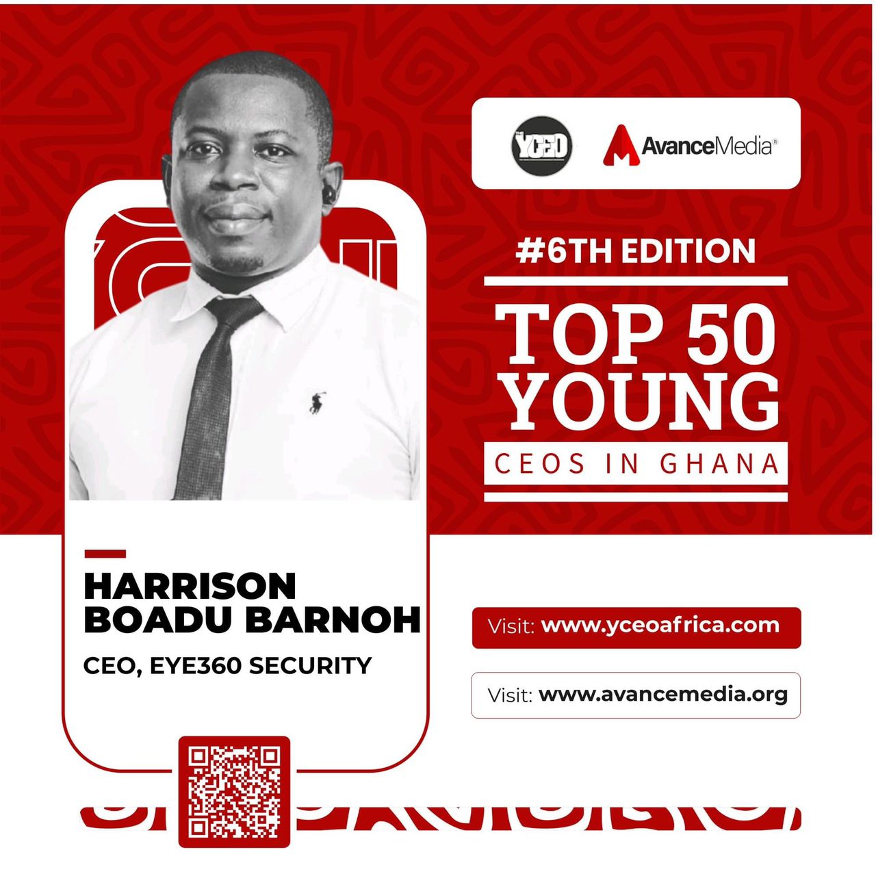 Eye360 Security CEO Harrison Boadu Barnoh named among Top 50 Young CEOs in Ghana for the 2nd time - Vimarsana News