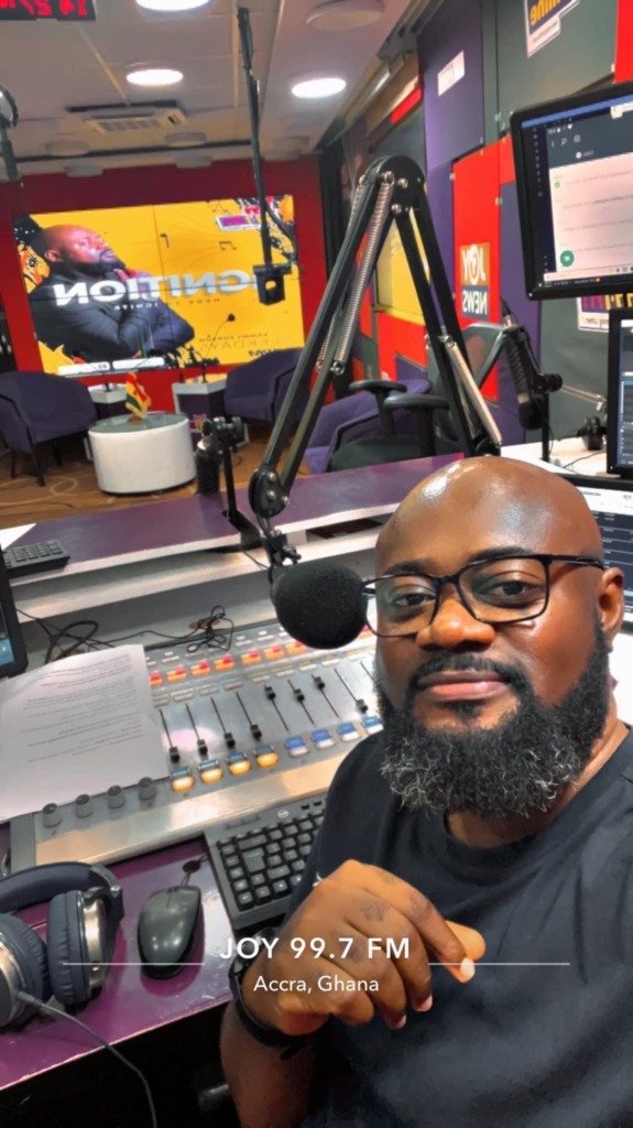 Sammy Forson hangs his headphones